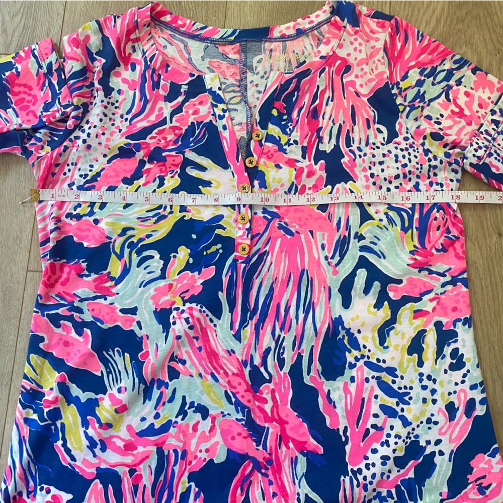 Lilly Pulitzer Banyan Dress Sunken Treasure Pima Cotton Size S - Picture 9 of 12